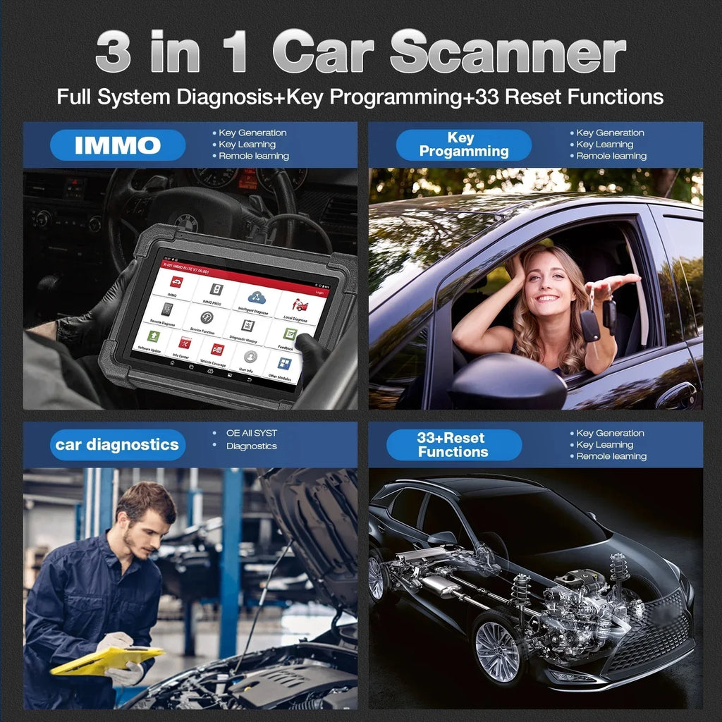 Key Diagnostic X431 2024 Programmer ,CANFD/DOIP,39+ XPROG-3 Systems ELITE Services Launch Newest Tool Car Scan IMMO with All