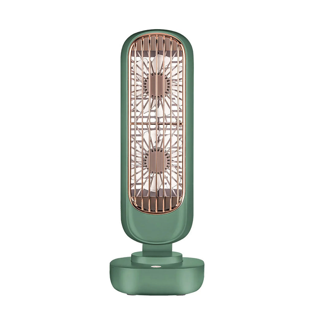 Portable Air Office Tower Home Fan for Small Fan Tower Anself Standing Dual USB Desk Mini Fan 3 Cooling Speed Desktop Circulation Bedroom