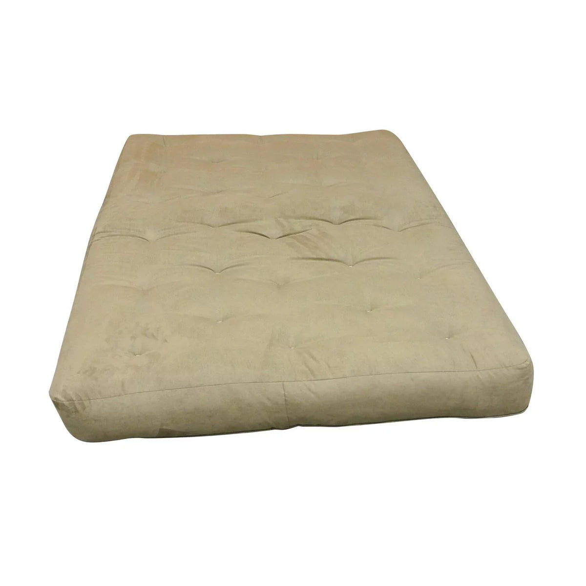 Microfiber,Material:Cotton,Quantity:1 8" Microfiber Mattress-Color:Chocolate Futon Wool Chocolate #613 Full Wrap