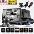 170° and Rear NIFFPD with Car Recorder Lens Camera Camera FHD Dual 4" Front DVR 1080P G-Sensor Dashboard,