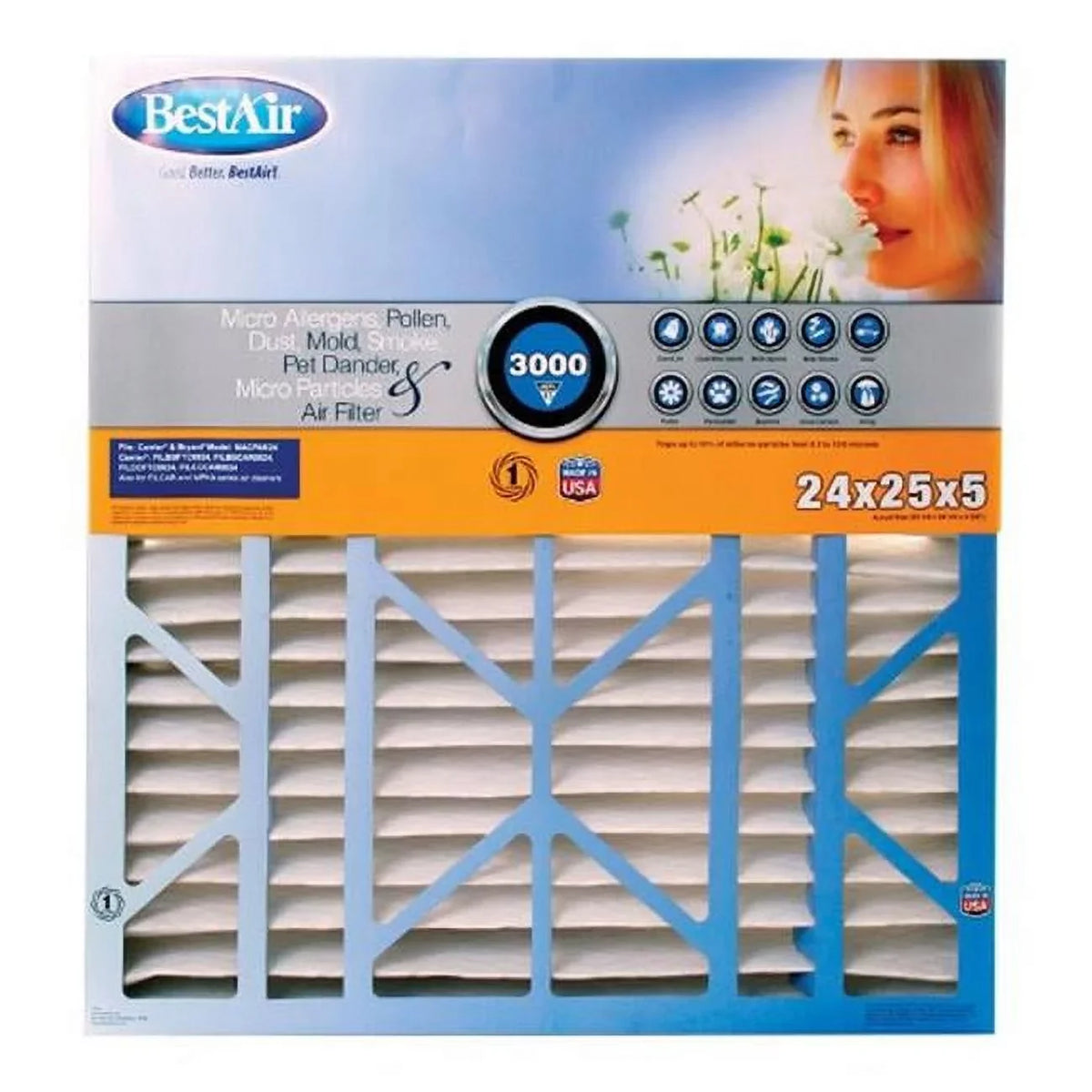 Filter Air 5 in.- K pack 2 B 25 x x of 24 CB2425-13R &