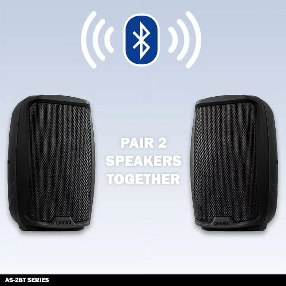 RCA Bluetooth Pro PA AS-2112BT Speaker Gemini Watts 12" Inch DJ 1500 New System Sound XLR Active