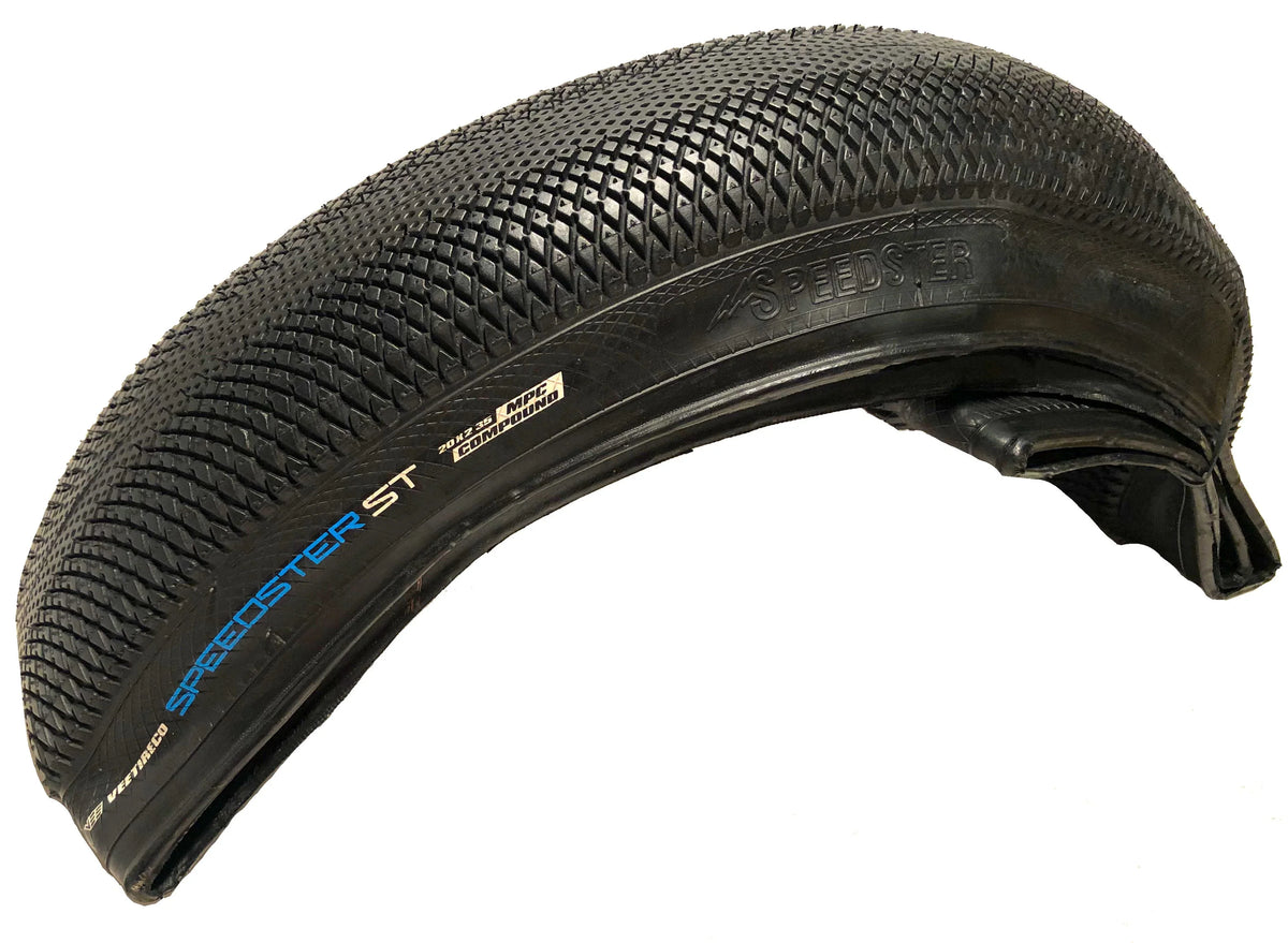 20x2.35 Tire Speedster Bike ST Folding BMX Vee Tire Sidewall 60-406 Bead Black