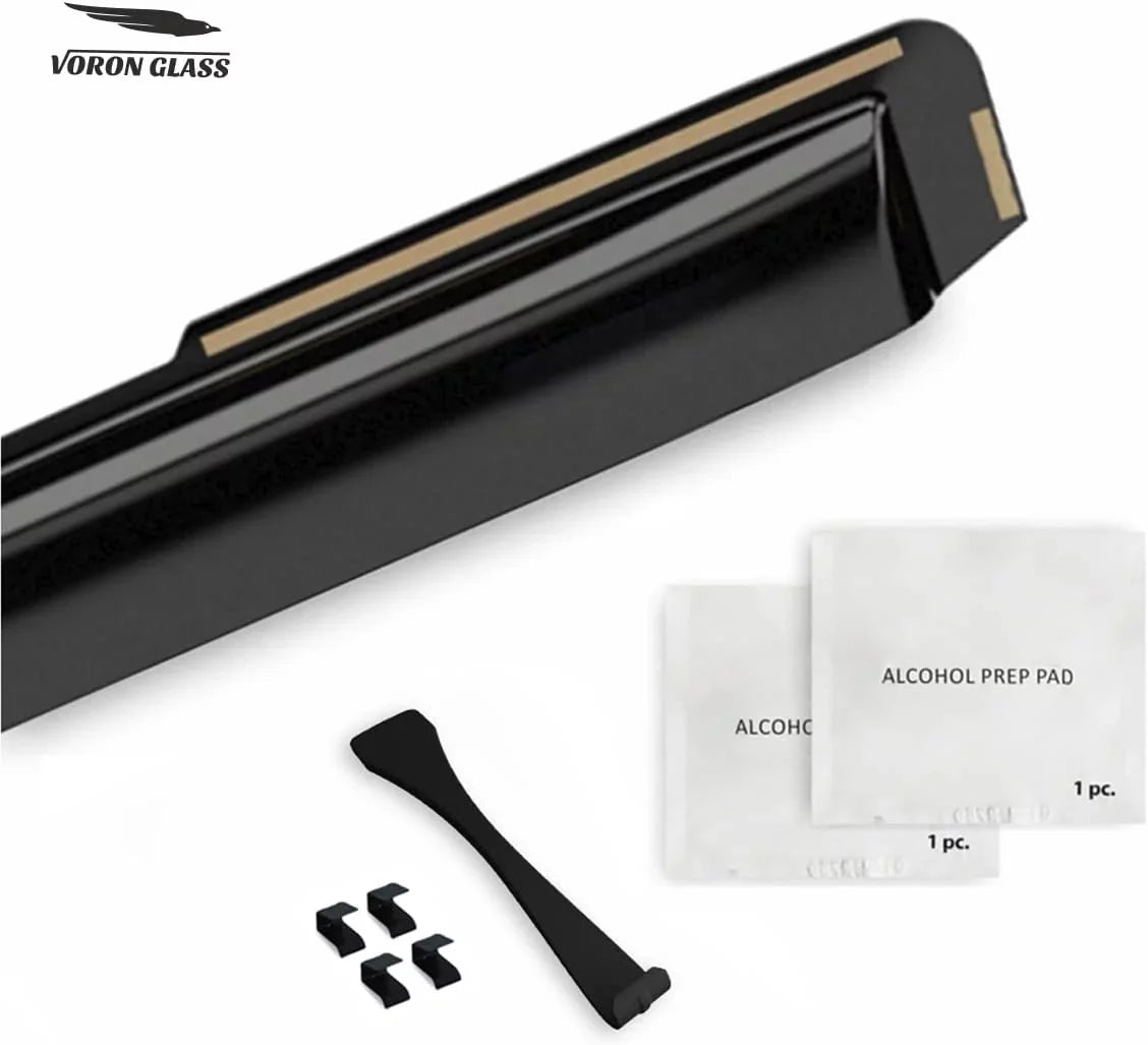 for - Durable Rain Voron 2019-2024 220010v Dodge Pieces Window Window Vent 4 Glass 2500 Deflectors, Guards RAM 3500 Trucks Extra Crew Visors, Cab, in-Channel