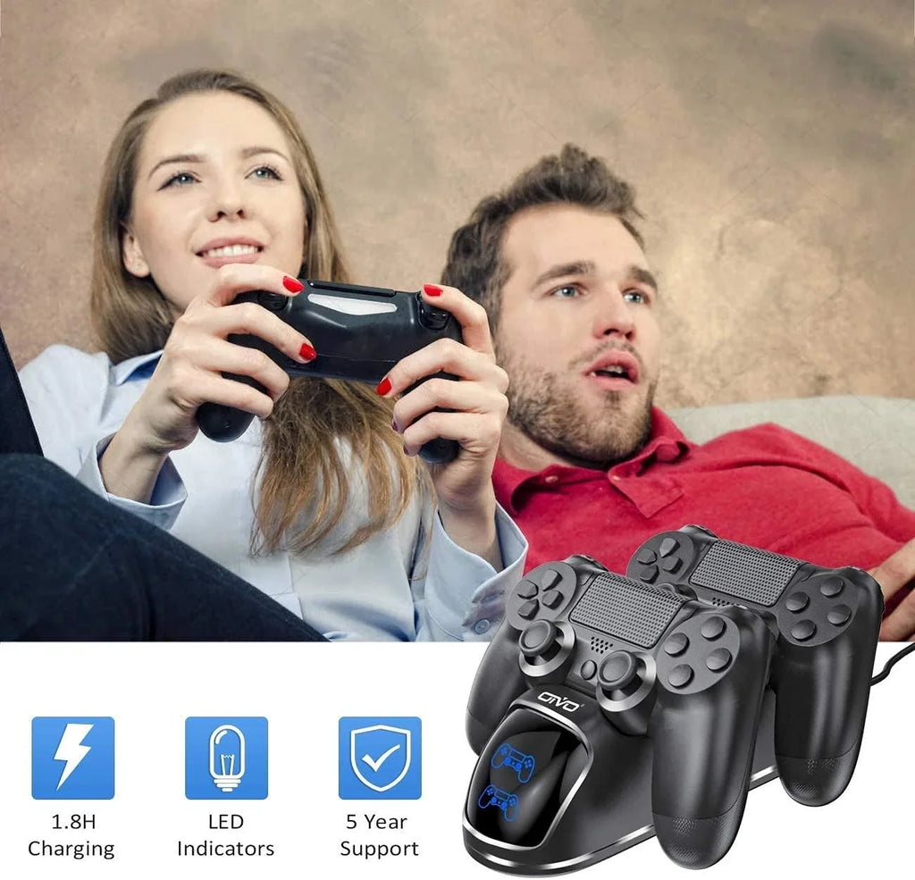 Station, 1.8Hrs OIVO Charging 4 Playstation Charger Controller PS4 Charger 4 Dock Charging Replacement Controller for Dock, Dualshock Station PS4