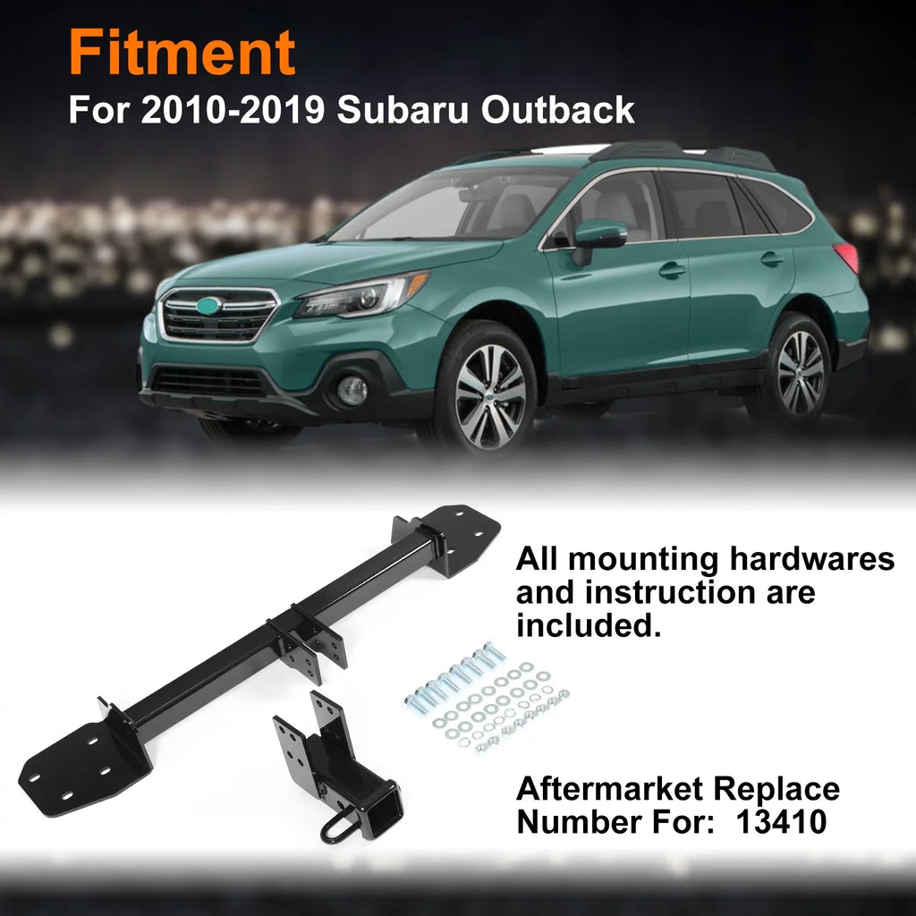 Trailer Steel Outback Hitch 3 Kojem Black Receiver Hatchback for 2" Subaru Class 2010-2019
