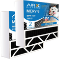 Filter Air Eliminator Aprilaire FILTERS Filter & WICKED Compatible Pack 5 MPR Odor by AIRX FPR to Carbon MERV CLEAN 700 8 with 16x28x6 Comparable AIR. 401 2