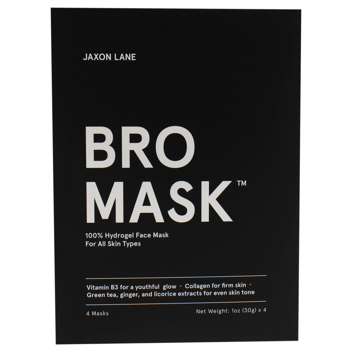 Jaxon 4 Pc Mask Sheet Lane Mask, Bro