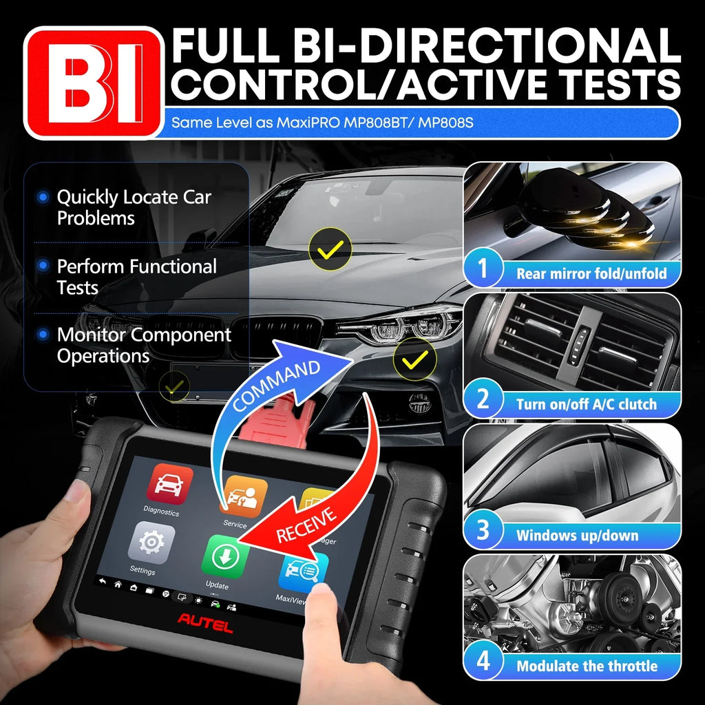 3000+ 4GB All Android MK808Z same Tool 11 Year System MX808S FCA MaxiCheck Scan, 64GB MK808S with Bidirectional 4-Core RK3566 2 OE Autoauth Diagnostic Update, & Autel as