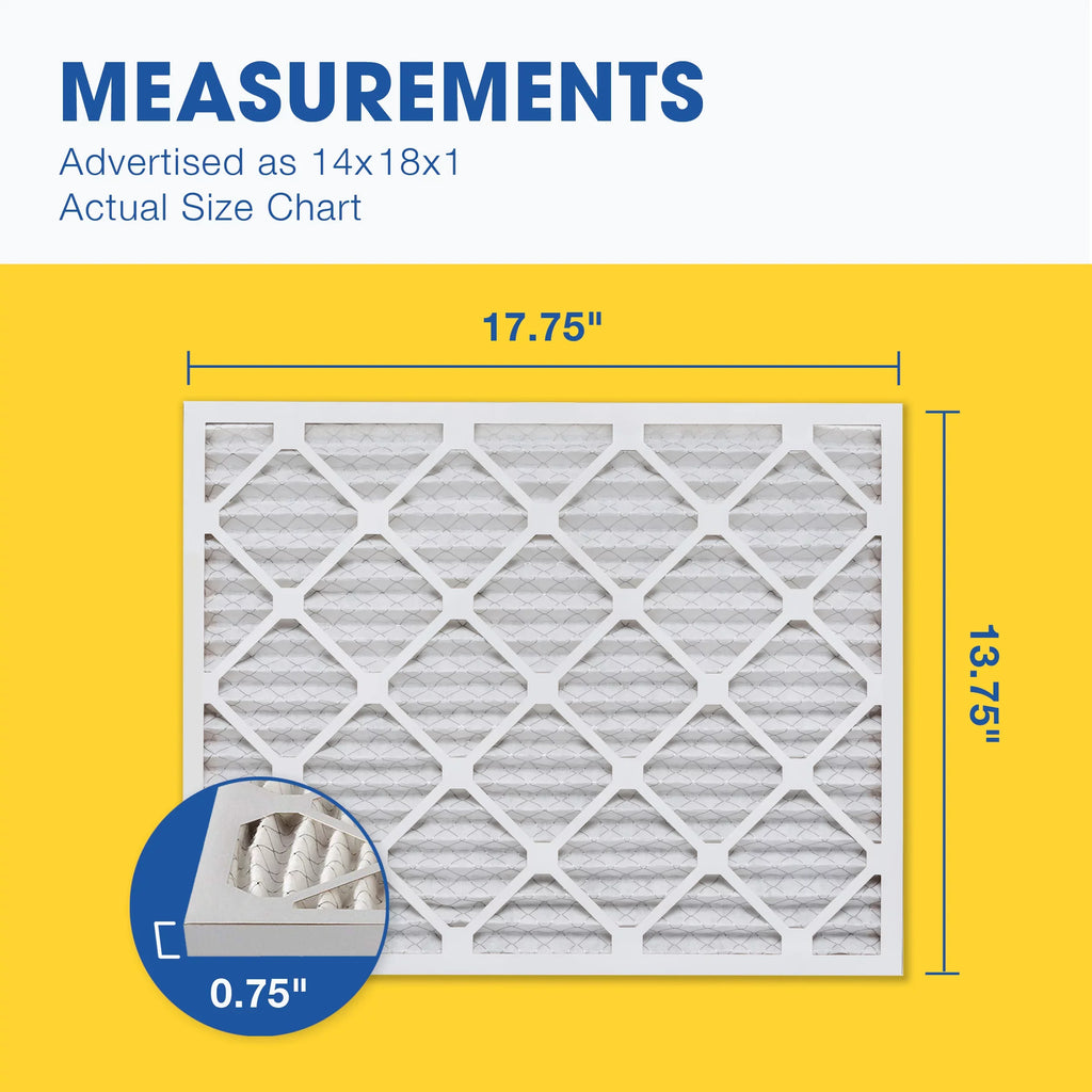 14x18x1 Filter, Pleated Pack MERV AC Furnace Air 6 8 Aerostar Filter, Air