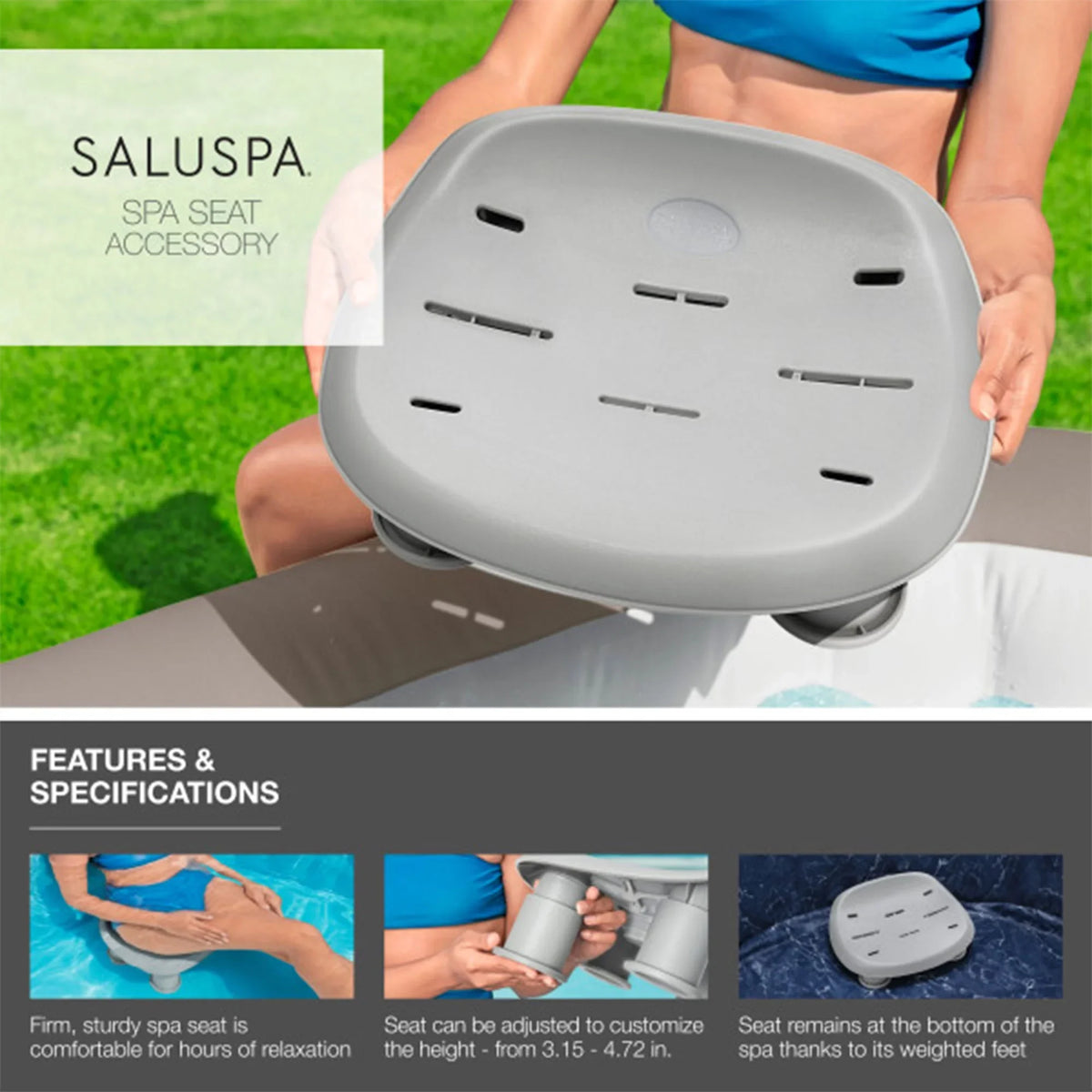 w/4 Tub SaluSpa Hot Bestway Pool Bestway SaluSpa Hawaii AirJet Seat