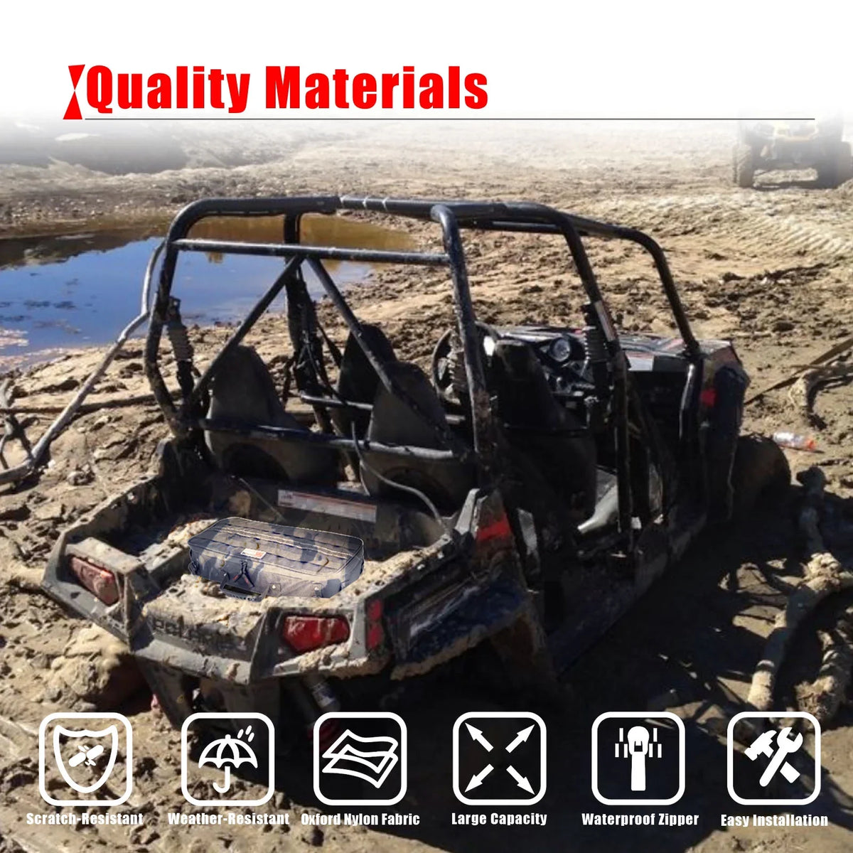 Organizer Portable Tool Tool Tool Bag Car Truck Kit Storage UTV for Storage Pouch Travel Roll with Universal ATV Goldfire Wrench