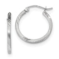 and Teens; for Women Square 14kt Adults Earrings; Real Tube Hoop and Gold Princess Men for Satin Diamond-cut White