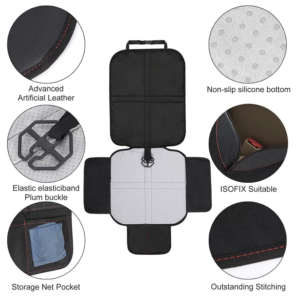 Protector for and Car Seats 2Pack Padding Backing Seat and Child Pet Mesh Thickest Protect Pockets with Baby Non-Slip