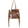 Leather KB Wool Genuine KB596 handbag TOTE women bag purse Upcycled Hair-on Embossed OHLAY western
