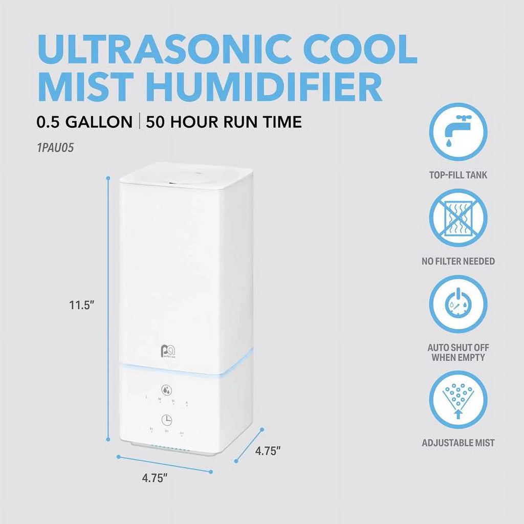 Aire Perfect gal Ultrasonic Electronic 0.53 Humidifier