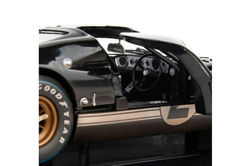 MK - 1966 (Dirty Diecast scale SC431BK 1/18 Ford Version, Black #2 - GT-40 II Race After Toy Collectibles Model Shelby Car