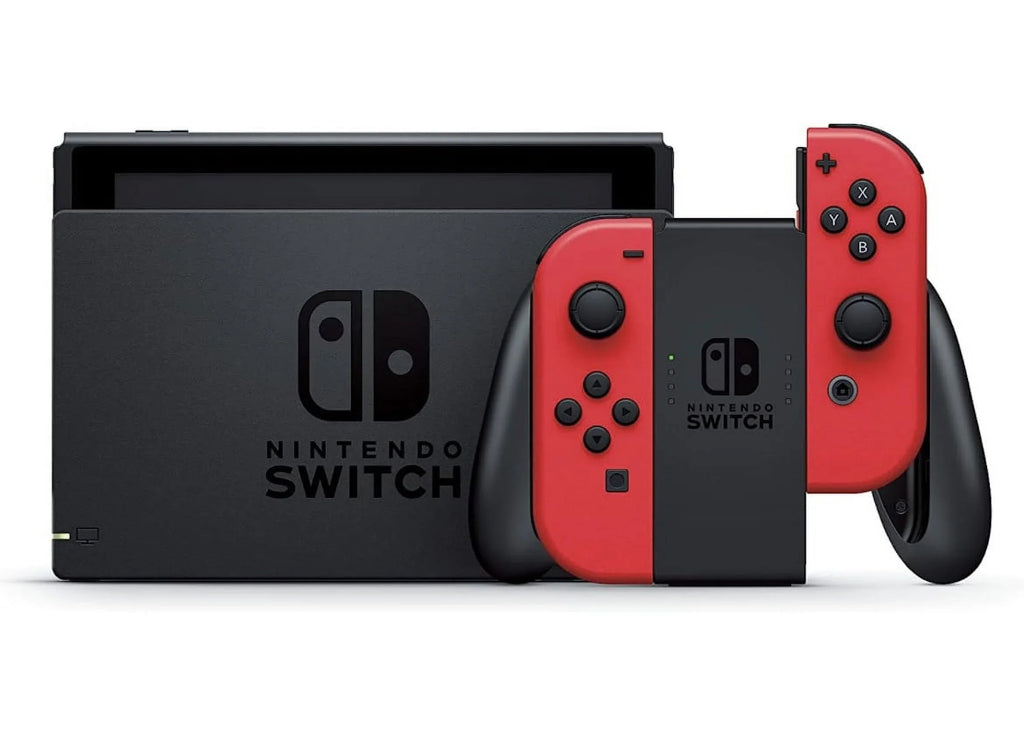 64GB Mario Choose Mansion Luigi's Games SD Switch - New Download 3 Case & of - Mario with - Nintendo Carrying Bundle Switch Bundle Red Joy-Con Micro Three One with