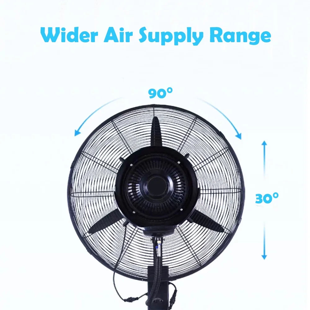Fan Cooling Mist with Spray 42L Fan INTSUPERMAI Tank Humidifier Water Electric Industrial