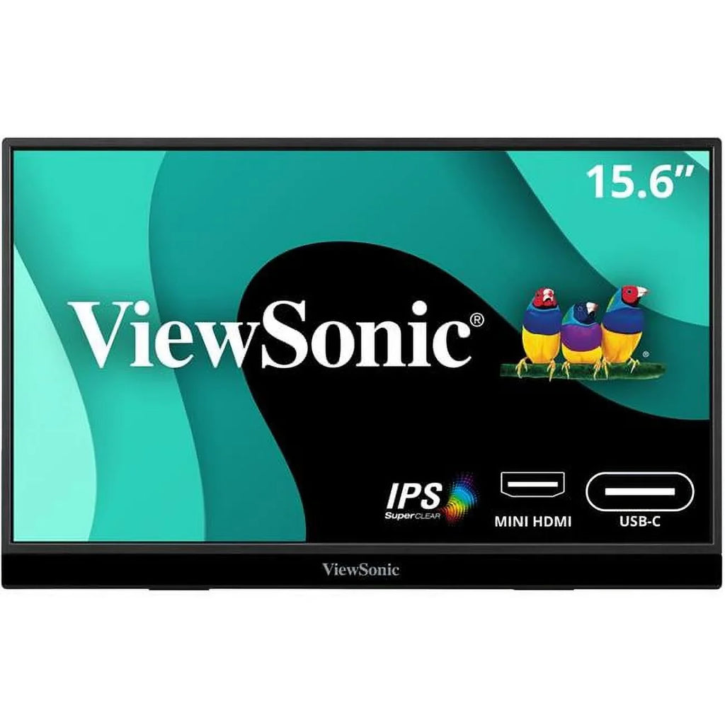 60W C, in Speakers, USB 1080p ViewSonic VX1655 Stand Tripod Portable Powered with with LED 15.6 Way FHD Dual Mini Monitor Built 2 mount and HDMI, Inch IPS