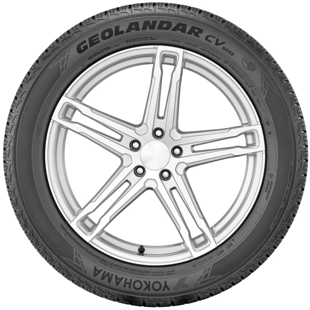 235/55R20 Tire Yokohama 102V Season All Geolandar G058 BW CV
