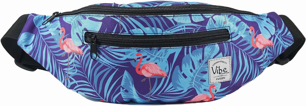 Holographic Fanny Women Men Festival Cute Silver Waist - Bag Hiking Running Vibe - Rave Prints for Black Cycling Festival for Many Pack Gear Gold