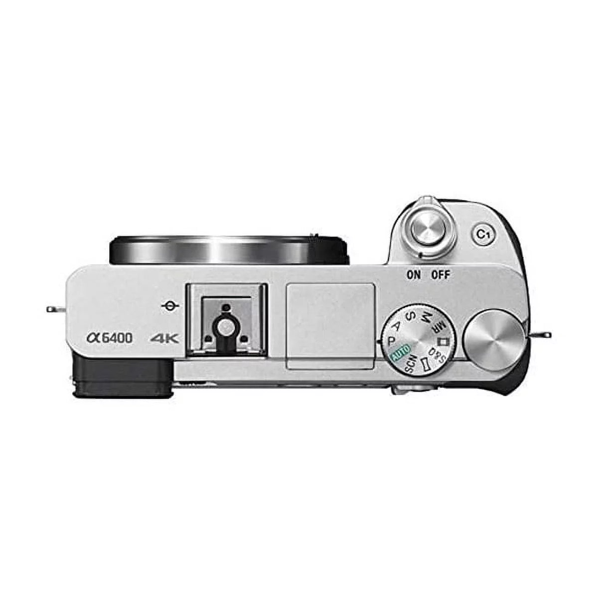 Digital Enabled, - [Body only] - NFC Mirrorless A6400 (Silver) Version Alpha and International Camera Wi-Fi Sony