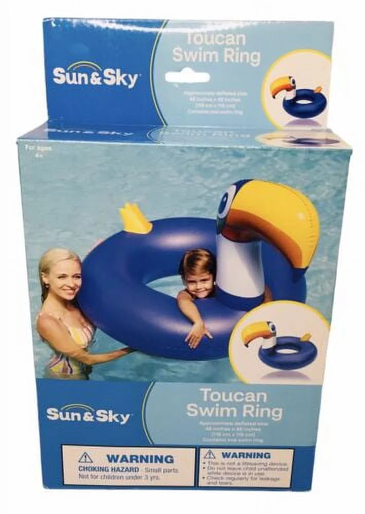 TOUCAN Float Sky & Water Ring Toy Sun Pool Swim Shape
