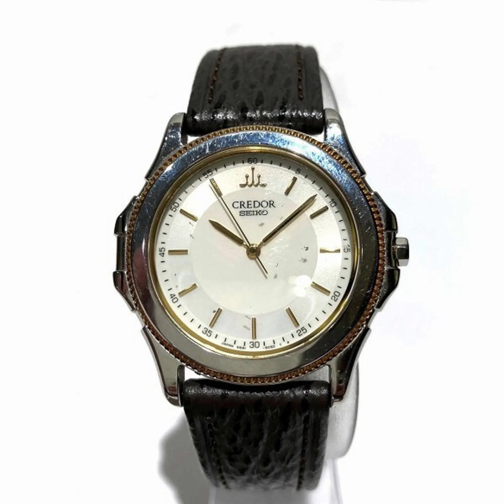 Men's Quartz Credor Pacificique Seiko Watch 9581-6060 Pre-Owned (Fair)