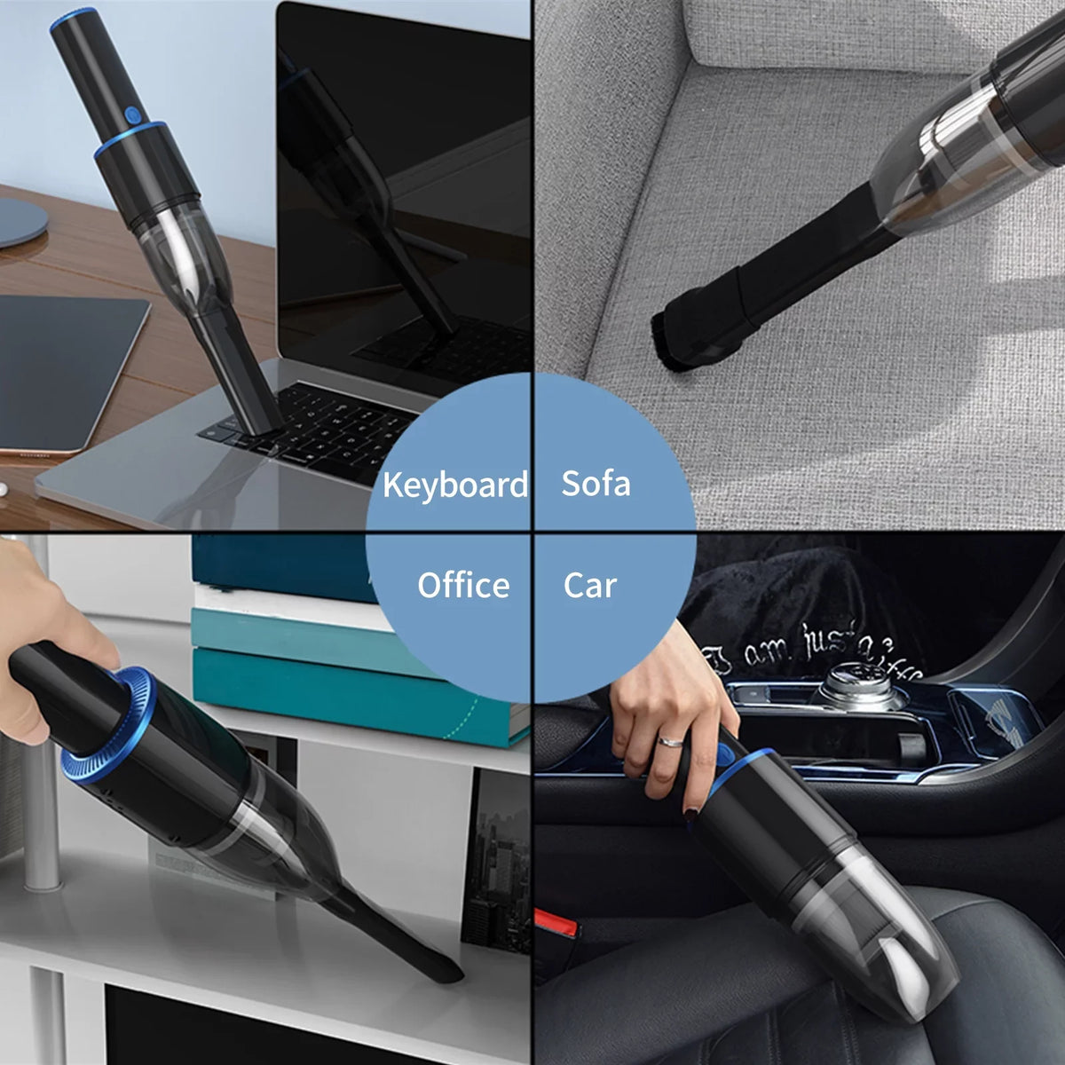 120W Home Cleaning Pet Portable Handheld Strong for Suction Office Anself 10000Pa Cleaner Cleaner Dust USB Hair Car Gravel Cleaner