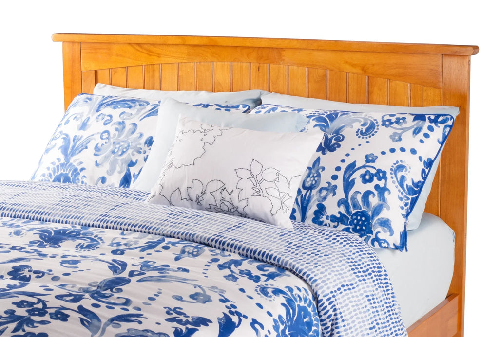 Platform with and in Footboard Trundle Caramel Bed Size Size Full Full Nantucket AFI Panel Latte