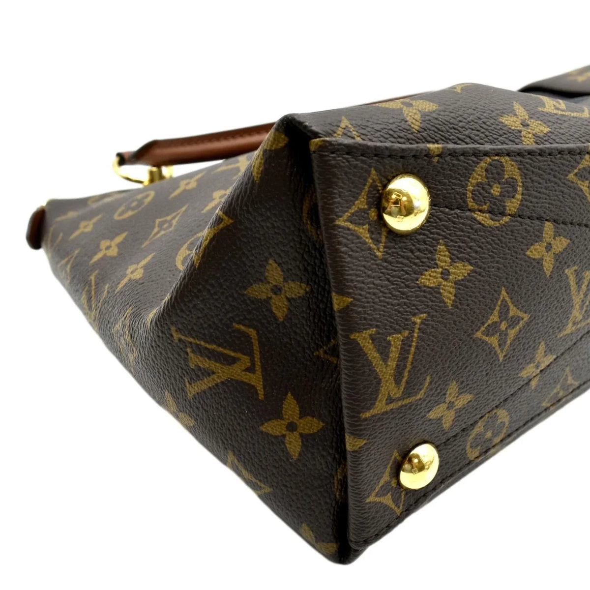 Black VUITTON Hobo MM V LOUIS Bag Pre-owned Monogram Leather