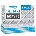 in Box Made Air 14x24x1, Filter, Aerostar of MERV the 14x24x1 Pleated 13, 6, USA