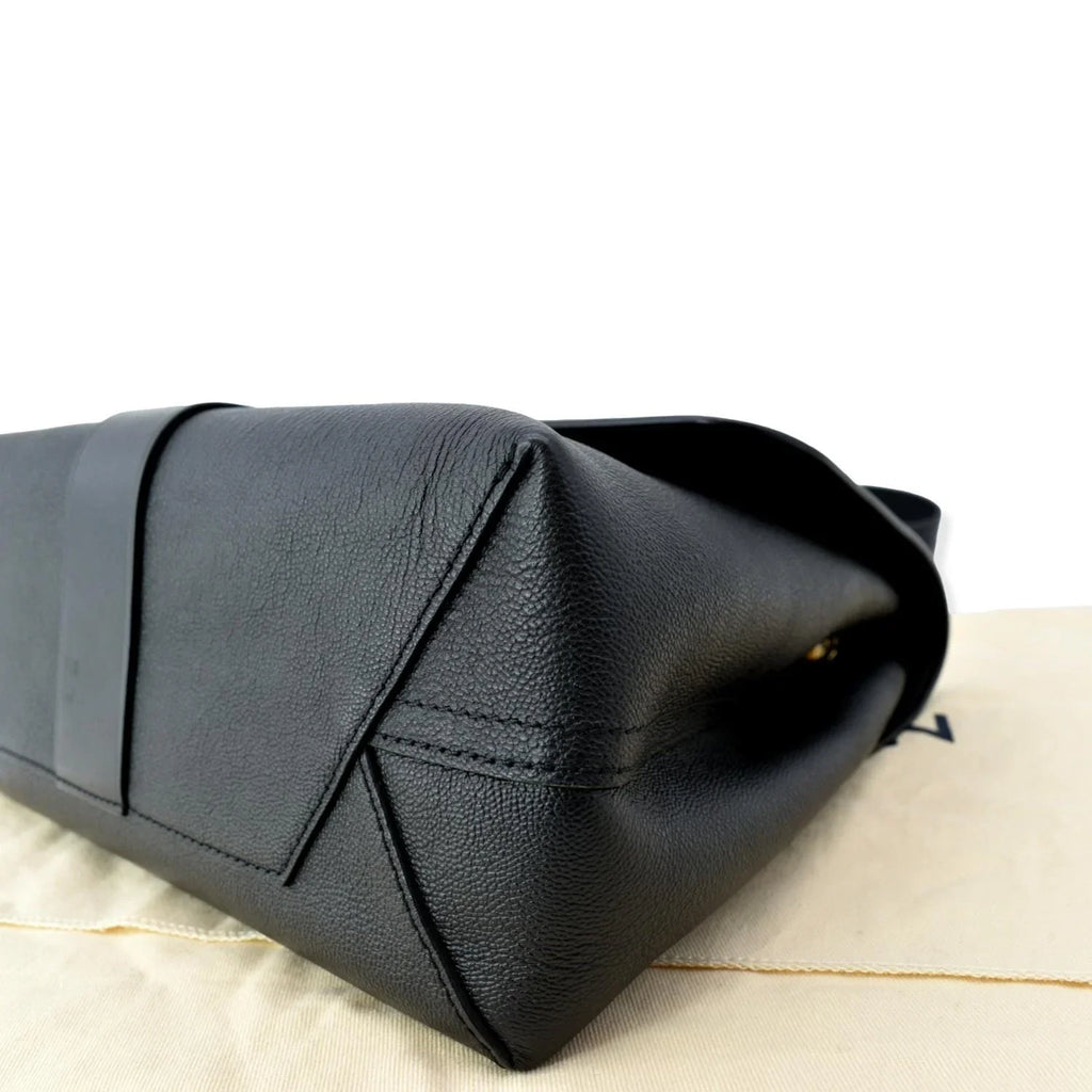 Shoulder Pre-owned One Leather Black Very Monogram Bag VUITTON Handle LOUIS