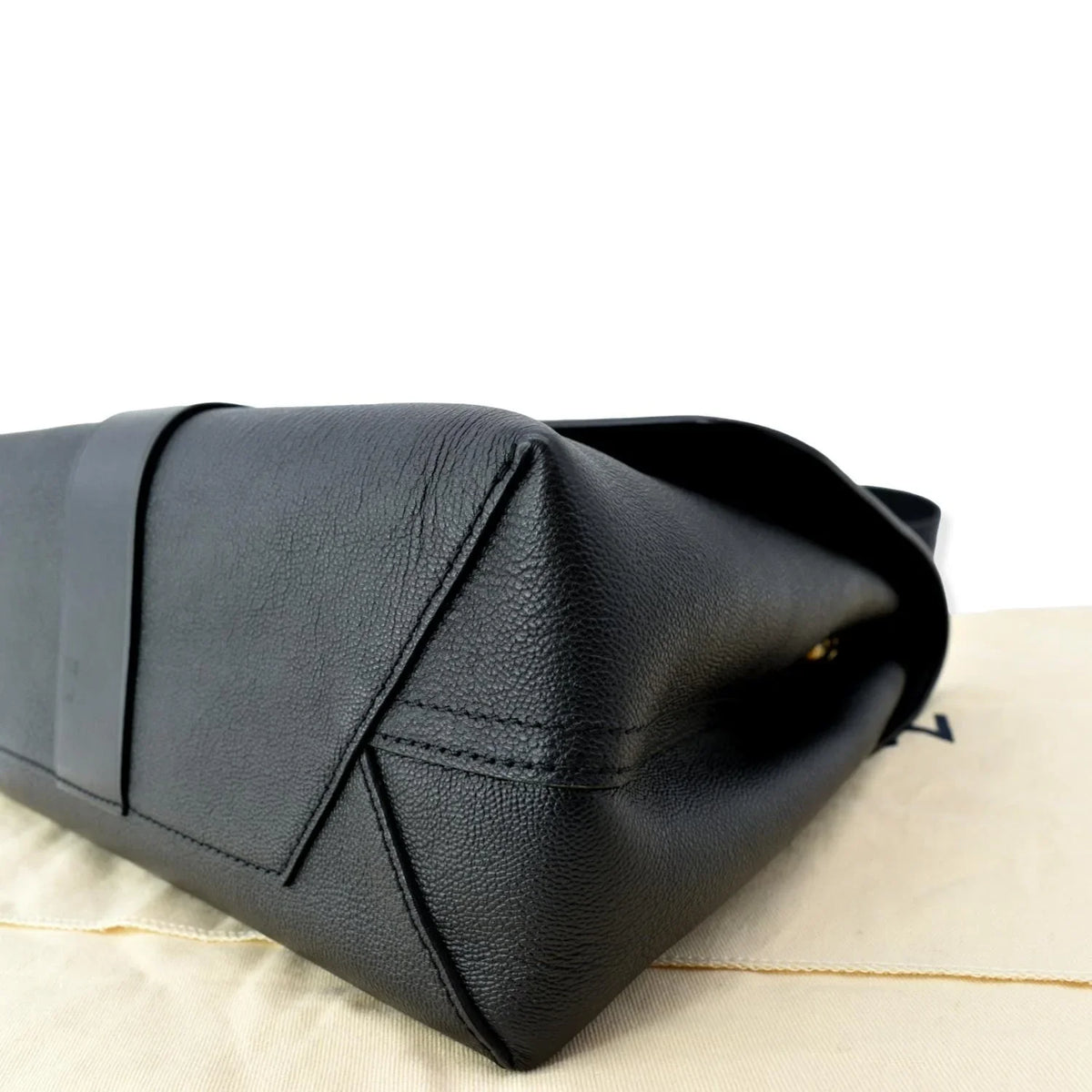 Shoulder Pre-owned One Leather Black Very Monogram Bag VUITTON Handle LOUIS