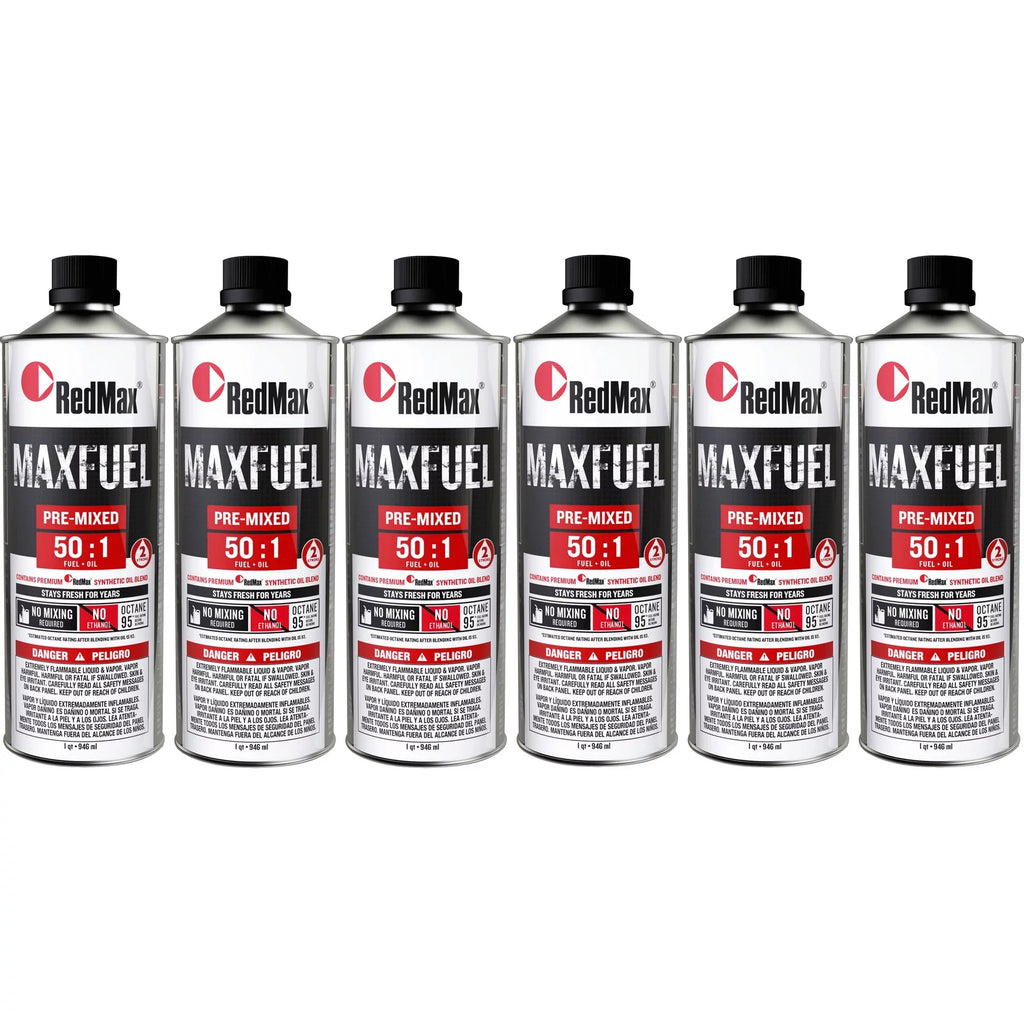 2-Cycle Pack Oil Pre-Mixed Quart RedMax Engines 94 Octane 50:1 6 Fuel 581158801