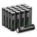 Double Long-Lasting Batteries 1.2 Batteries a AA (20 Volts Rechargeable Pack), EBL