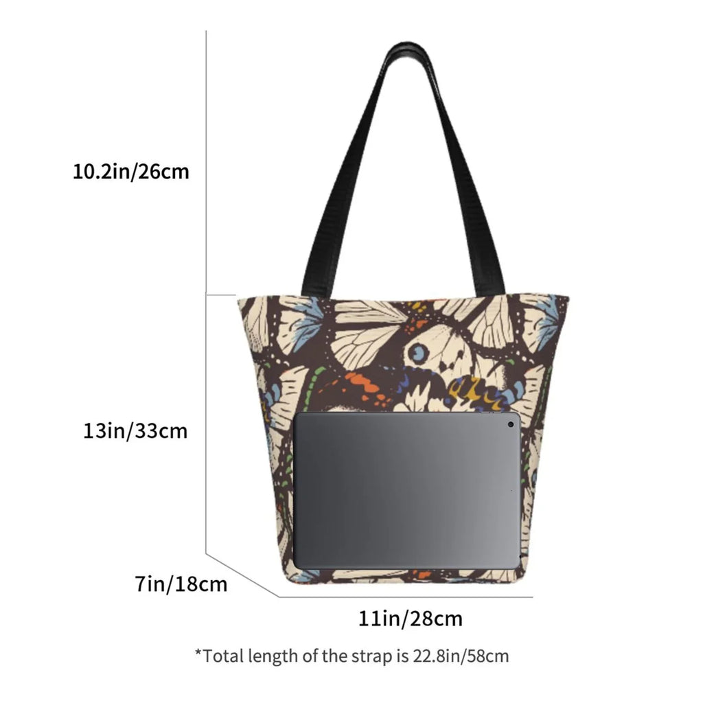 Butterflies Capacity Handbags Women'S Bag,Shoulder Tote Lukts Large Shopping Vector Hobos Bag Bag