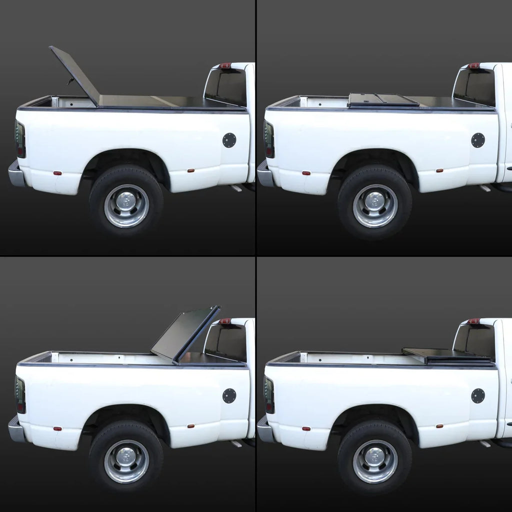 Tonneau -Fold Short Hard Motoring 3500 TTC-HARD-028 For Truck / DNA Cover 1500 Fleetside 6.5Ft 2009 Bed Solid Tri Ram to 2022
