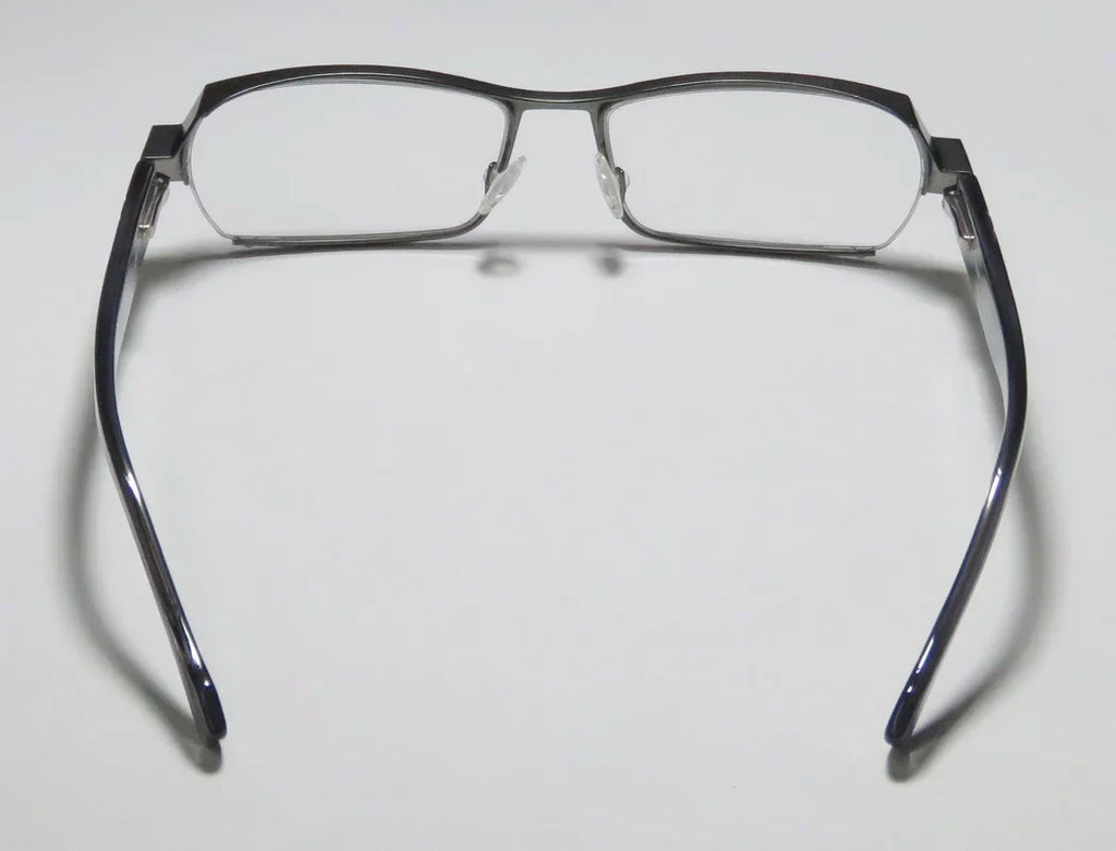 HINGES COMFORT DEMO 55-16-0 HARRY LARY'S SPECIAL FRAME FULL-RIM DESIGNER EYEGLASSES/SPECTACLES FLEXIBLE NEW TRANSPARENT ULTIMATE LENSES LEGACY / SAGE MENS GRAY