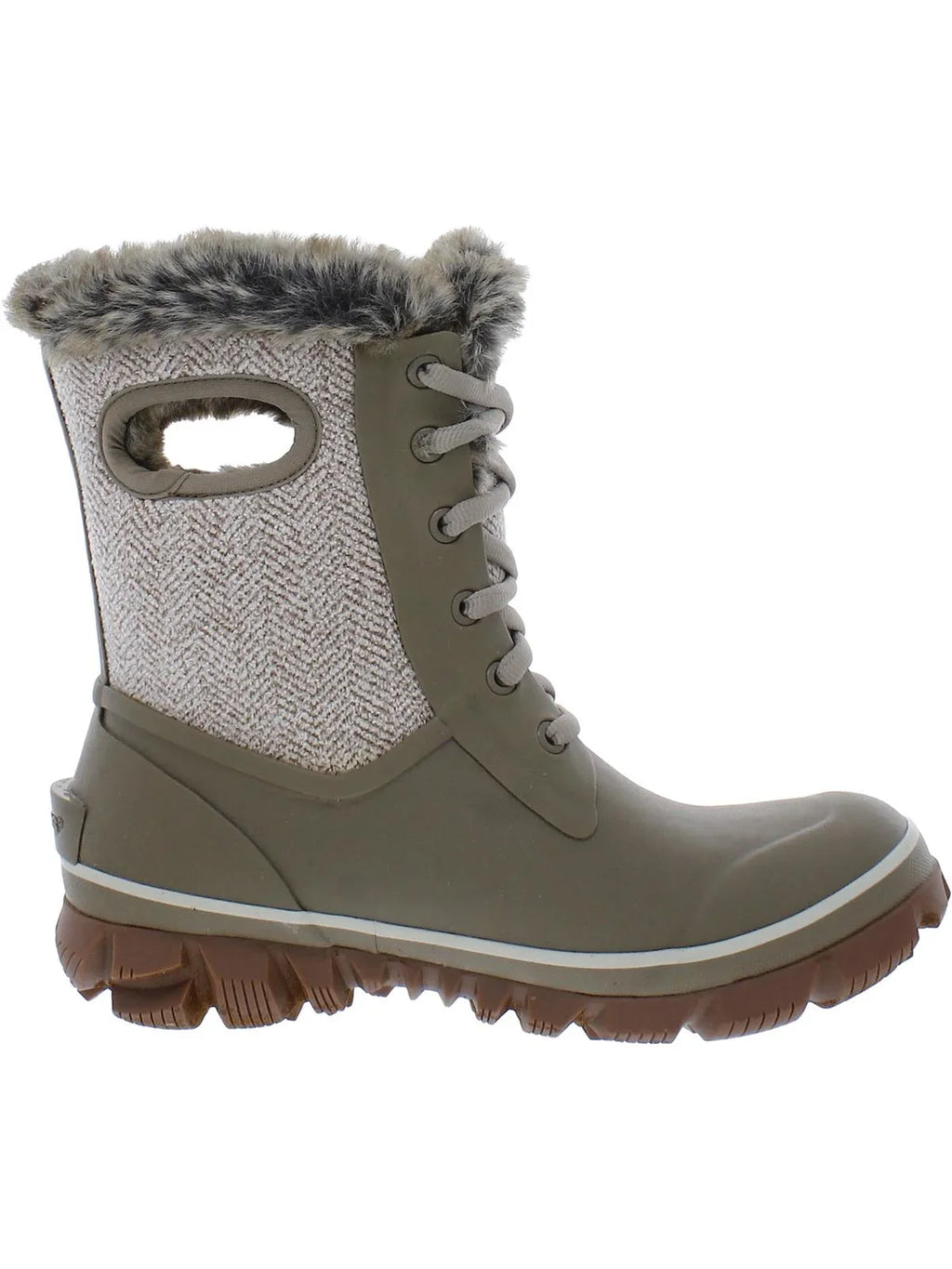 Cozy BOGS 72844-260 Taupe Boots Chevron Arcata Winter Women's -