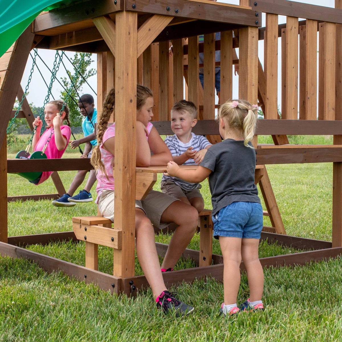 Discovery Swing Set Highlander Backyard