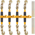 Anti-skid Ratchet Handle, G80 Heavy Duty Chain 38"-12" Pc Hauling VEVOR Down for 12000 Labor-saving Trailer, Binders with lbs Secure Binder, Binders, Load 4 Limit, Flatbed Chain Truck Tie Load Hooks