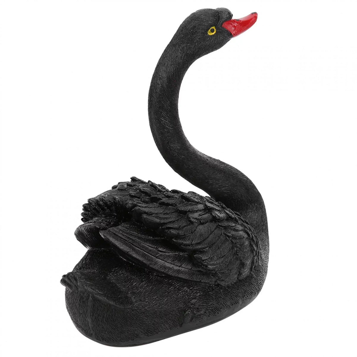 jardín de al para de Adorno Accesorios de Negro Linda Patio Libre de Delaman Cisne Adorno Flotante Simulación jardín de Aire Cisne, decoración