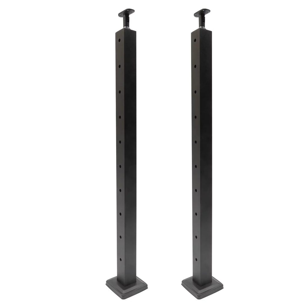 Railing Level Post Steel Cable Stainless for Two Railing Post System Deck Concrete Sides Wood Pre-Drilled Fence Cable 36''x2''x2'' Square Level
