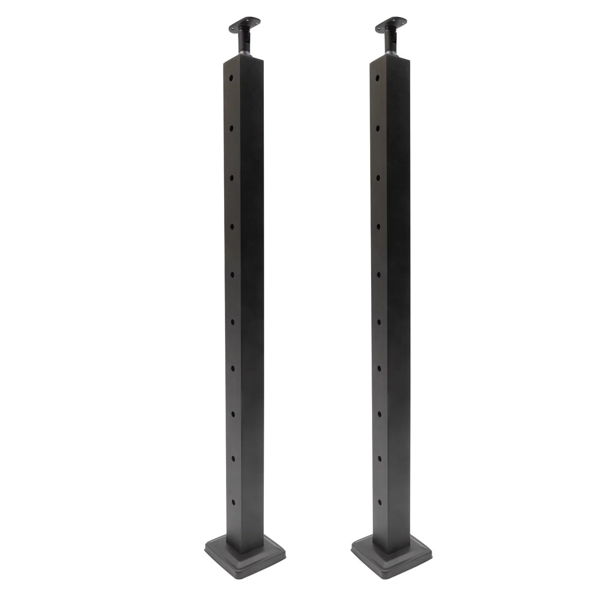 Railing Level Post Steel Cable Stainless for Two Railing Post System Deck Concrete Sides Wood Pre-Drilled Fence Cable 36''x2''x2'' Square Level