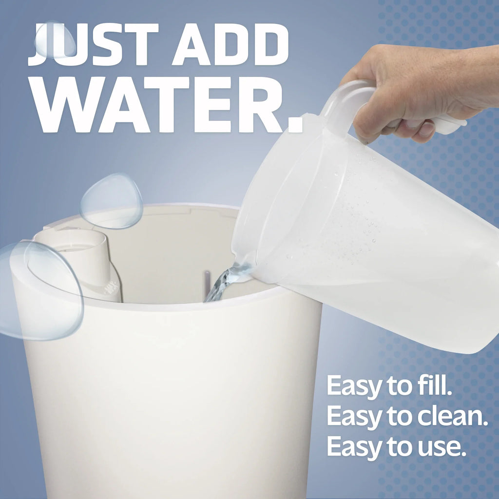 1.6 Gallon with Mist Humidifier ft. Ultrasonic Sq. Humidistat, 420 PureGuardian H997W Cool 90-Hour