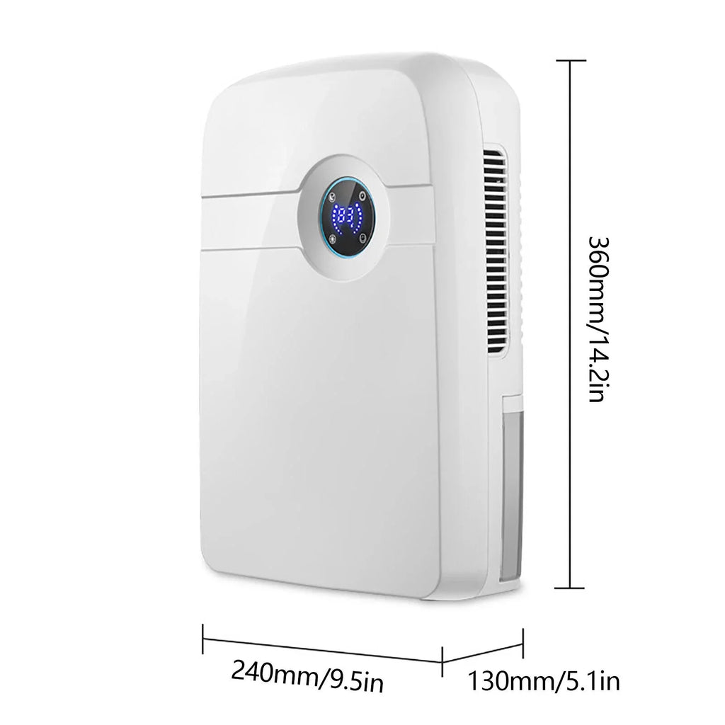 Water Tank RV for Hose ZhdnBhnos 2.5L Garage Portable Moisture w/ Compact Bedroom MIni Caravan Dryer Dehumidifier Drain
