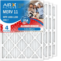 AIR. HVAC & Premium MPR Conditioner WICKED FPR Made 1200 Electrostatic Filter 11 1000, MPR FILTERS CLEAN 4 by Furnace 7 Comparable to MERV Pleated Filter Filters 12x36x1 AIRX Air Air 12x36x1 USA Pack