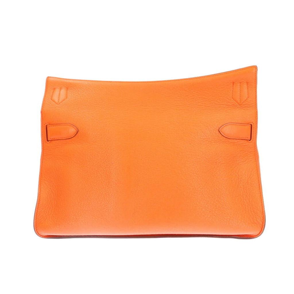 Women's BRB10010000013133 Hermes Bag Clemence Pre-Owned Orange Taurillon Shoulder 34 HERMES Gypsière (Good)